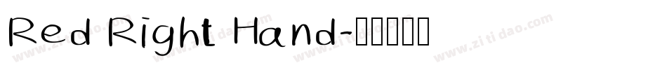 Red Right Hand字体转换